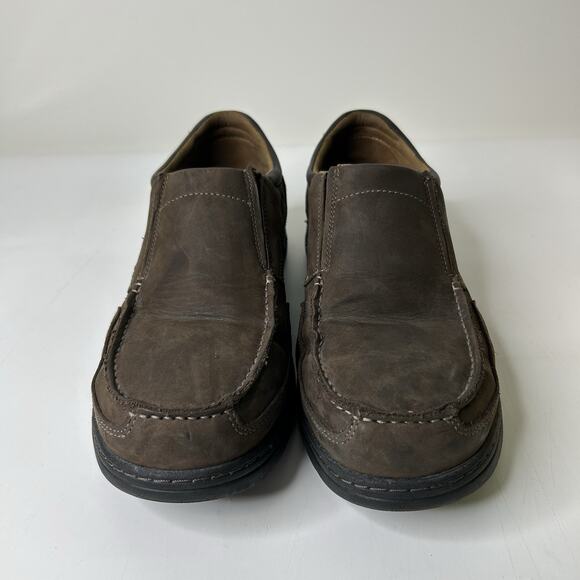 Timberland PRO Men's 12 M Branston Alloy Safety Toe Slip-On ESD Brown Moc 91694 - Picture 2 of 10